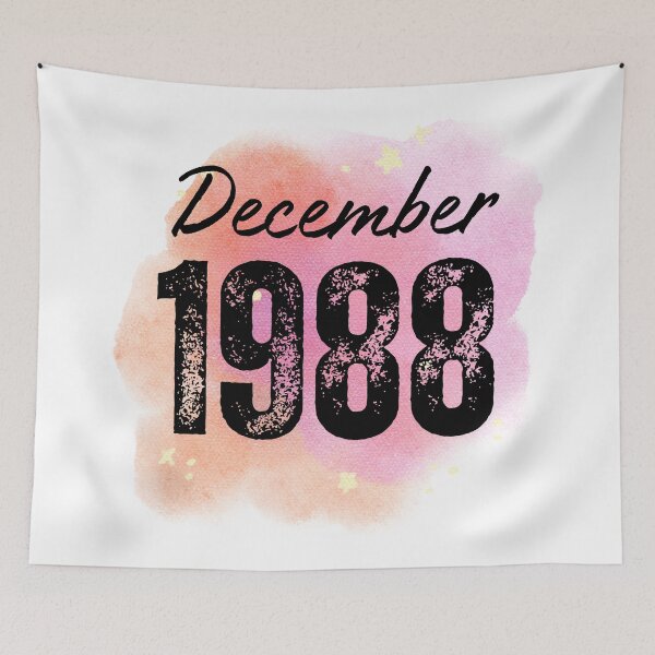 Item preview, December 1988 Birthday designed and sold by NumbersFort.