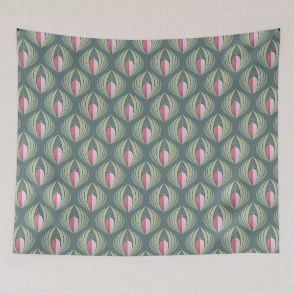 Item preview, Eunice flower - Rose and lime green [3] designed and sold by Carina Parry Studios.