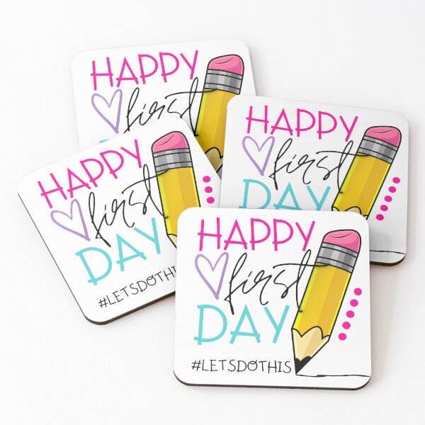Item preview, Happy First Day of School Teacher Gift for Teachers Kindergarten Teacher Appreciation Back to School designed and sold by DreamStore360.