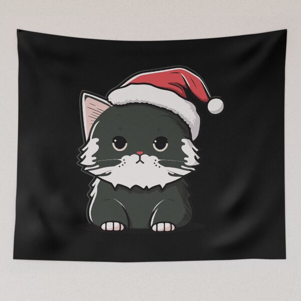 Artikelvorschau, Cute Ugly Christmas Cat Gift Funny Cat Christmas entworfen und verkauft von KsuAnn.