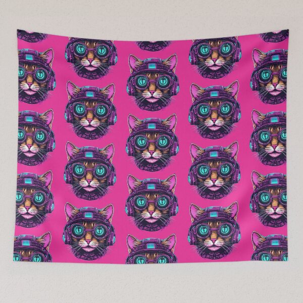 Item preview, Neon Punk Cat designed and sold by IrinaVIS.