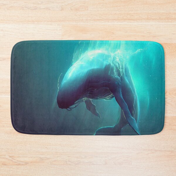Item preview, Humpback whale in deep ocean  designed and sold by TomFrontierArt.
