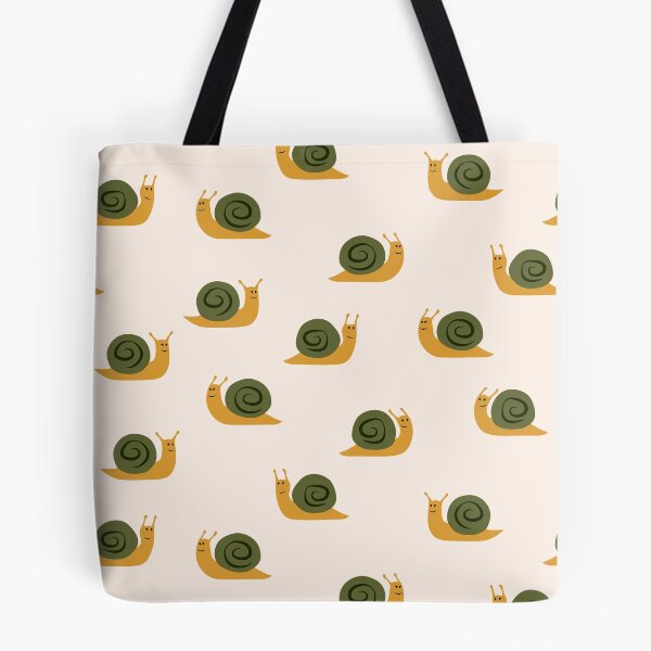Item preview, cute snails - gold and green on cream designed and sold by littlearrow.