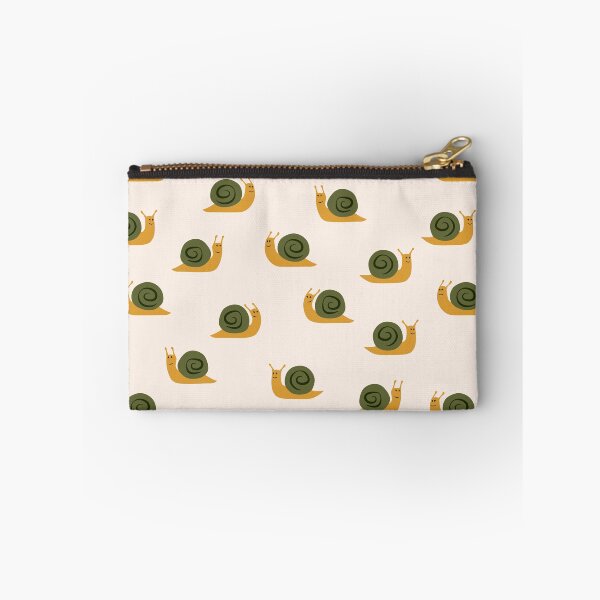 Item preview, cute snails - gold and green on cream designed and sold by littlearrow.