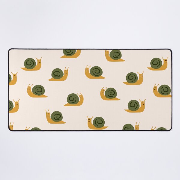 Item preview, cute snails - gold and green on cream designed and sold by littlearrow.
