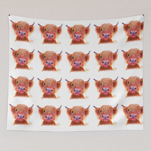 Item preview, Scottish Highland Hairy Cow ' CHILLI CHOPS ' by Shirley MacArthur designed and sold by Shirley MacArthur Art.