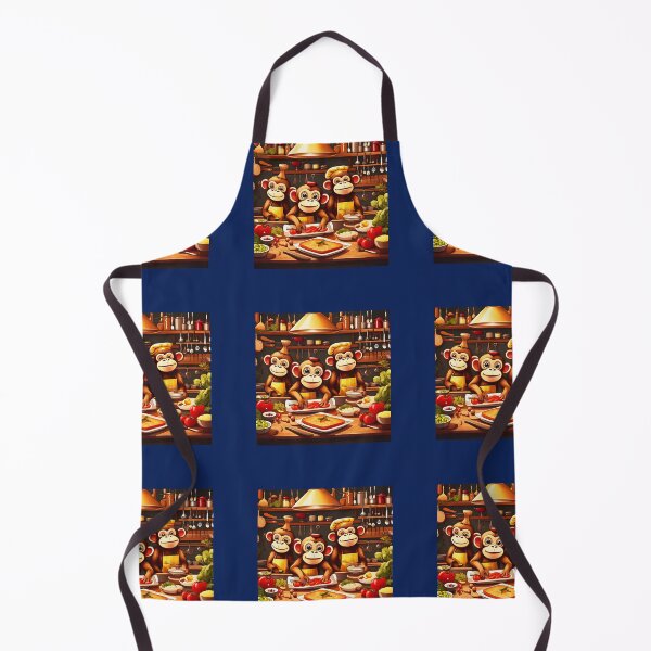 Item preview, monkey cooks chef animal cooking food designed and sold by diego armando moreno perez.
