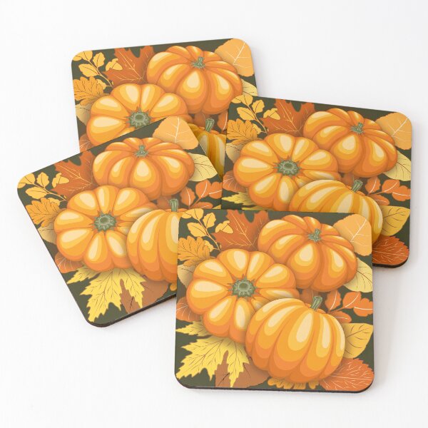 Item preview, Pumpkins and Autumn Leaves Party designed and sold by BluedarkArt.