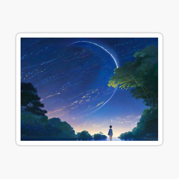 Night sky full of stars Sticker