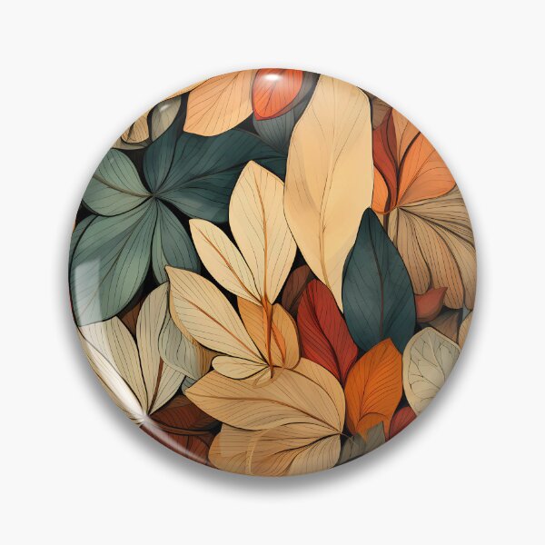 Item preview, Otoño - Patrón vegetal hecho de hojas. designed and sold by the99thstudio.