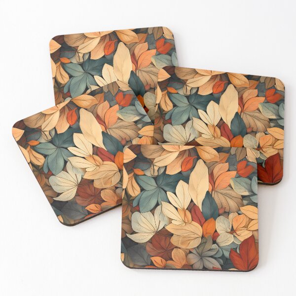 Item preview, Otoño - Patrón vegetal hecho de hojas. designed and sold by the99thstudio.