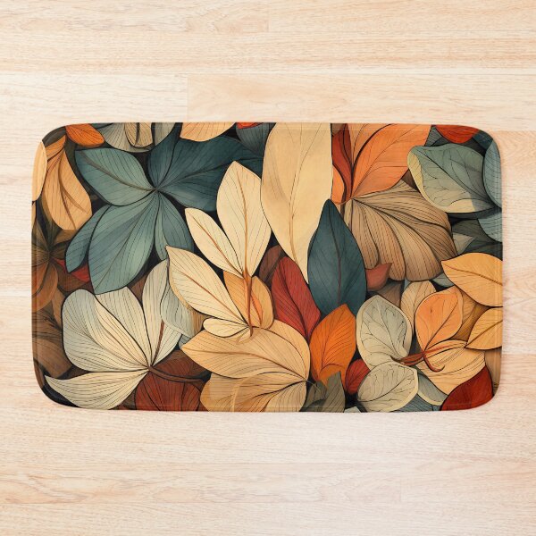 Item preview, Otoño - Patrón vegetal hecho de hojas. designed and sold by the99thstudio.