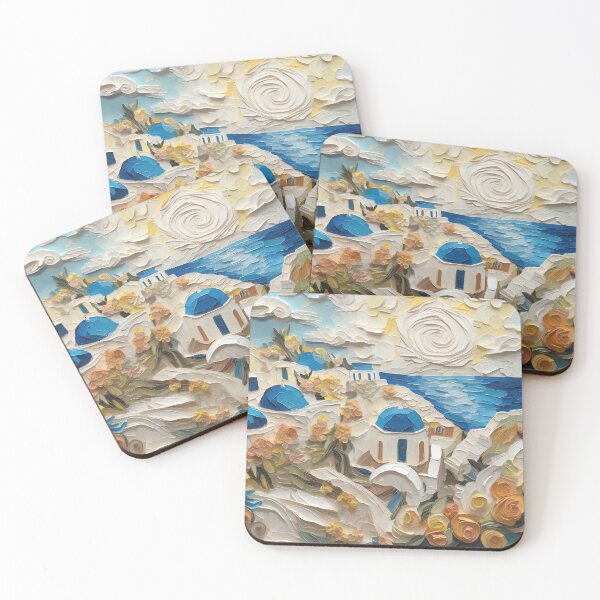 Item preview, Santorini in the summer designed and sold by Pixeledfox.