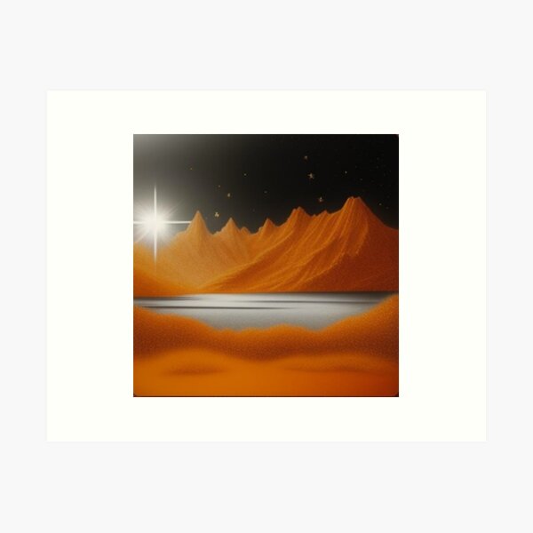 Item preview, Landscape in orange rust designed and sold by Roxburylane.