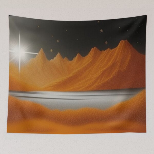 Item preview, Landscape in orange rust designed and sold by Roxburylane.