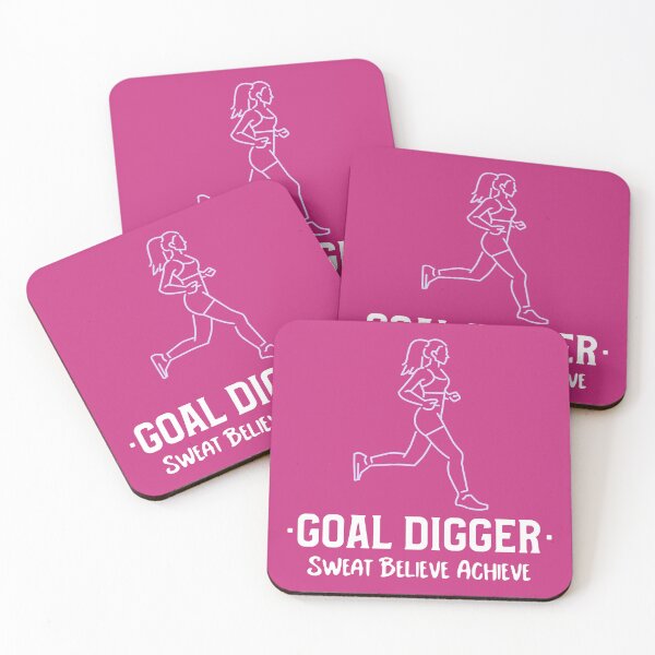 Item preview, Goal Digger Sweat Believe Achieve designed and sold by TropicalDesigna.