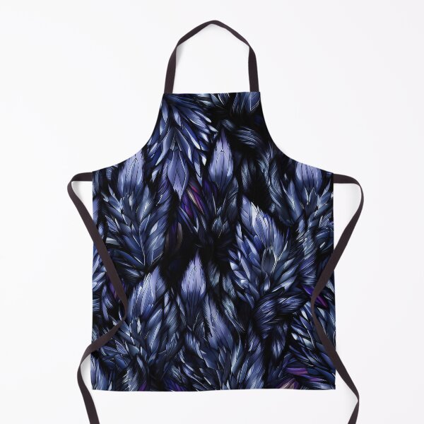 Item preview, black and purple seamlless crystal feather pattern designed and sold by TomFrontierArt.