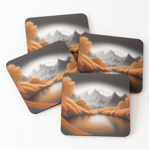 Item preview, Landscape in orange rust designed and sold by Roxburylane.