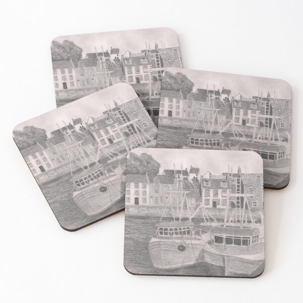 Item preview, Pittenweem Harbour - Pencil Sketch designed and sold by Jan Palmer.