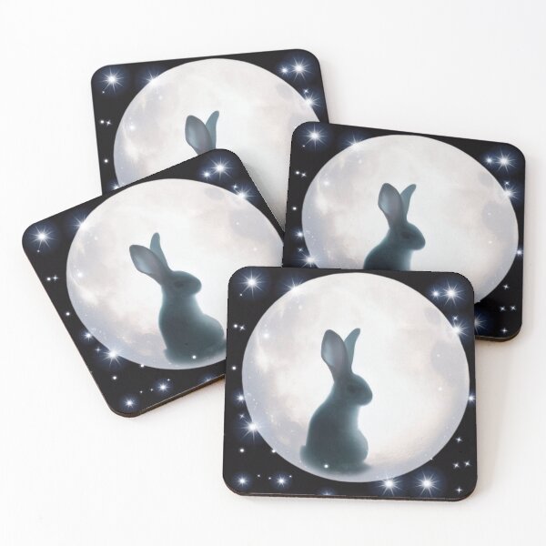 Item preview, A moon design inside a rabbit  designed and sold by Shadyshoo.