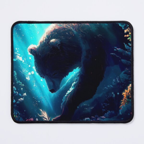 Item preview, Diving bear in the fantasy under water world designed and sold by TomFrontierArt.