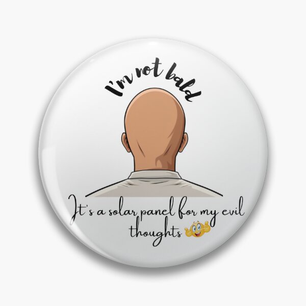 Item preview, Am I bald ? No, I am not bald, it's a solar panel for my evil thoughts designed and sold by GoDelta.