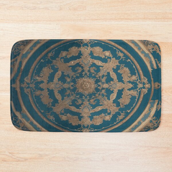 Item preview, Symmetrical Baroque Masterpiece: Close-Up Rug Illustration  designed and sold by AFUNARTZ.