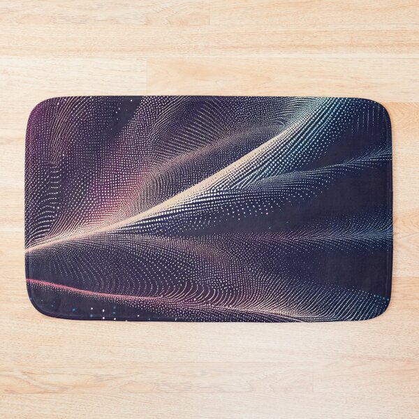 Item preview, Beautiful purple pink lines and dots glowing abstract pattern  designed and sold by TomFrontierArt.
