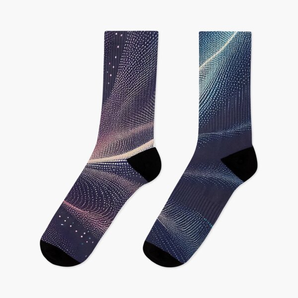 Item preview, Beautiful purple pink lines and dots glowing abstract pattern  designed and sold by TomFrontierArt.