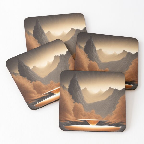 Item preview, Landscape in orange rust  designed and sold by Roxburylane.
