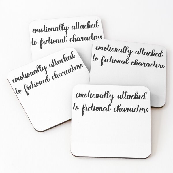 Item preview, emotionally attached to fictional characters designed and sold by stickersxbecca.