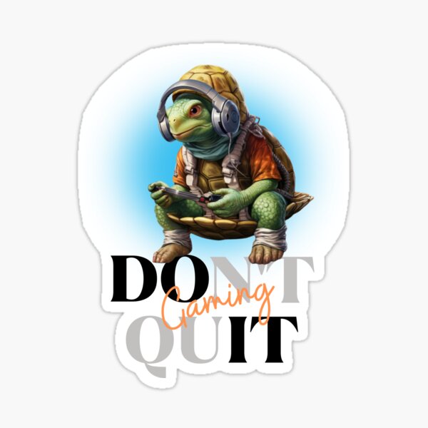 Artikel-Vorschau von Turtle Don't Quit Gaming 2, designt und verkauft von PomskysRus.