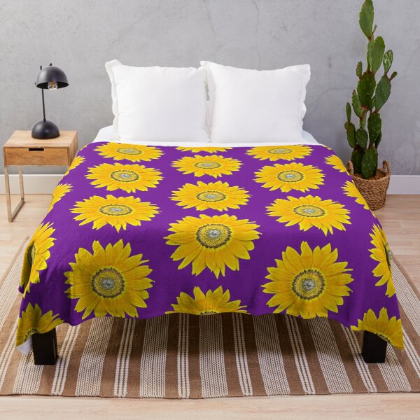Item preview, Girasol fotografía colores brillantes - fondo púrpura designed and sold by Louise-Mae.