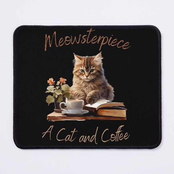 Item preview, Meowsterpiece a cat and coffee designed and sold by Mateusz Majcherek.