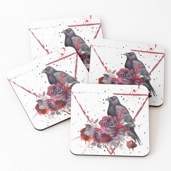 Item preview, Trash Polka Raven with Flowers designed and sold by KarGoryDesigns.
