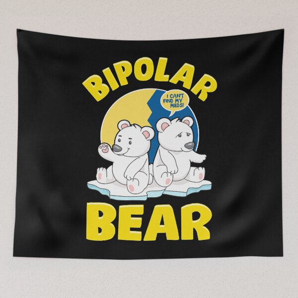 Item preview, Bipolar Bear Polar Bears Emotional Polarity Pun designed and sold by Celensdytivhtu.