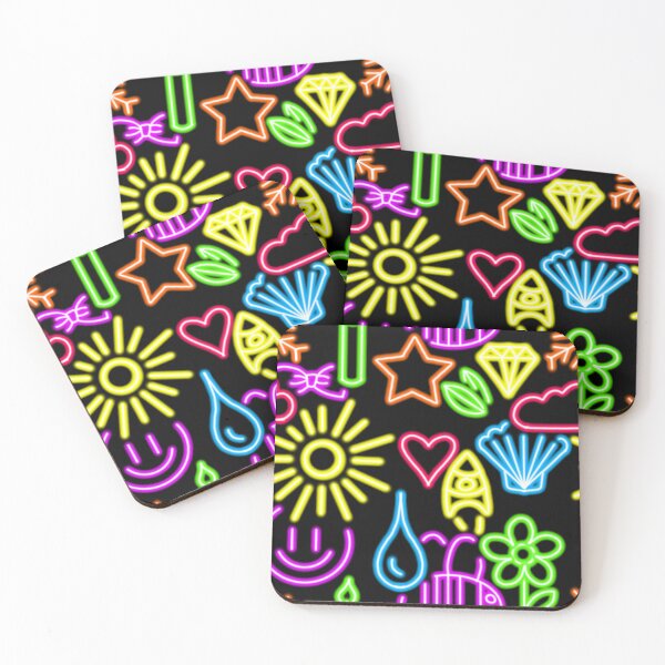 Item preview, Collage of retro neon signs designed and sold by AmyJStickers.