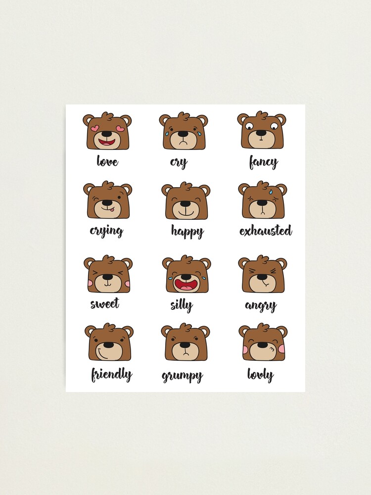 emojii-bear-faces-emotions-kit-outline-bear-teddy-bears-grizzly