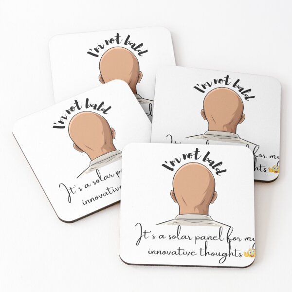 Item preview, I'm not bald- that's why I get innovative thoughts  designed and sold by GoDelta.