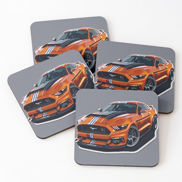 Item preview, Orange Mustang Sixth generation S550 best vector sticker. designed and sold by STICKOVA ARTS.