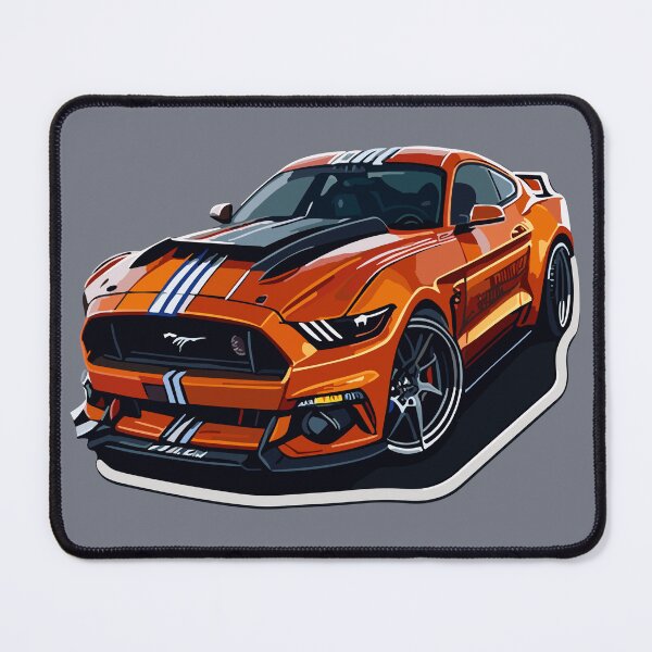 Item preview, Orange Mustang Sixth generation S550 best vector sticker. designed and sold by STICKOVA ARTS.