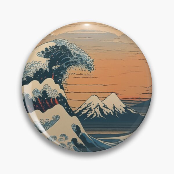 Item preview, Great Wave and Mountains designed and sold by XamiDesign.