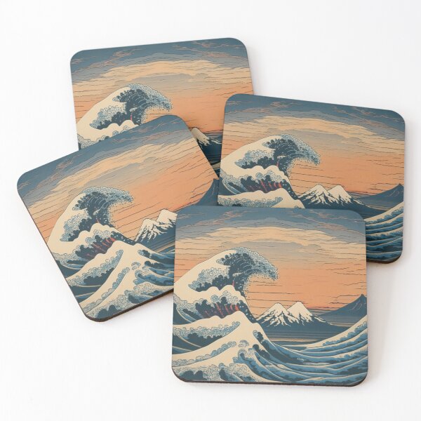 Item preview, Great Wave and Mountains designed and sold by XamiDesign.