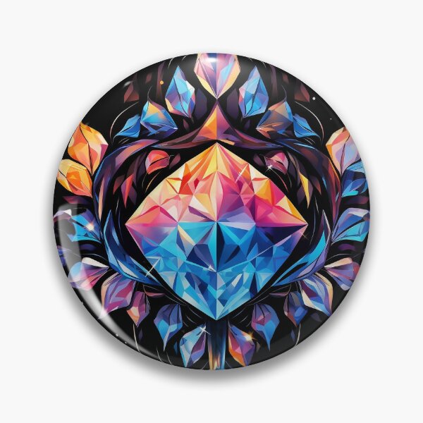 Item preview, Psychedelic Diamond Flower: Kaleidoscopic Blossom designed and sold by PsyCloth.