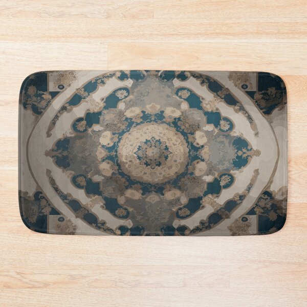 Item preview, Symmetrical Baroque Masterpiece: Close-Up Rug Illustration  designed and sold by AFUNARTZ.