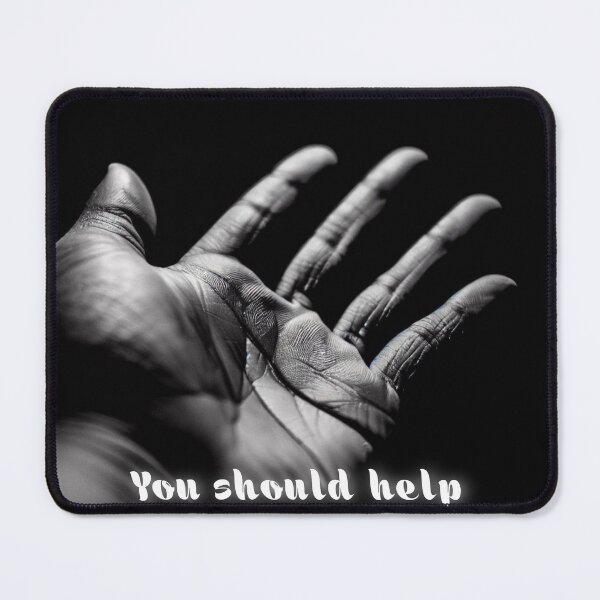 Item preview, Design a hand and a phrase with your own hand, help yourself designed and sold by Shadyshoo.