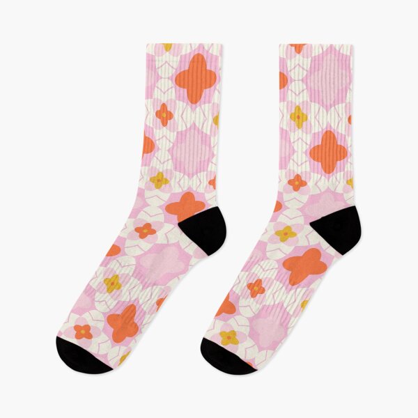 Item preview, Geometric Floral-Coral Pink designed and sold by Insvy Design Studio.