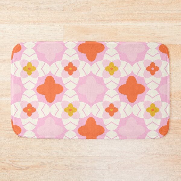 Item preview, Geometric Floral-Coral Pink designed and sold by Insvy Design Studio.