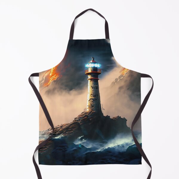 Item preview, Lighthouse Scorched Orange Skies designed and sold by seemaab.