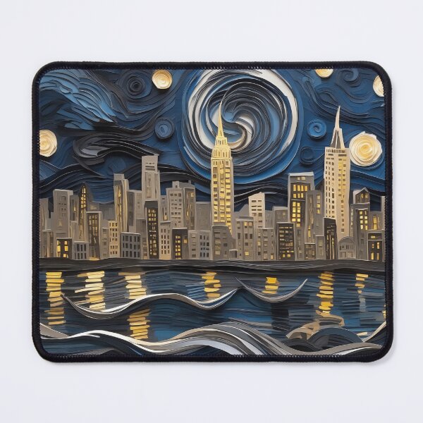 Item preview, Starry night above Manhattan designed and sold by Pixeledfox.